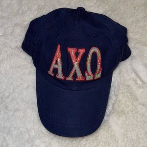 Alpha Chi Omega/AXO Lily Pulitzer Print Navy Hat